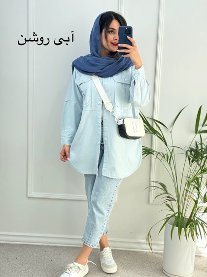 مانتو کتان پنبه ساتین