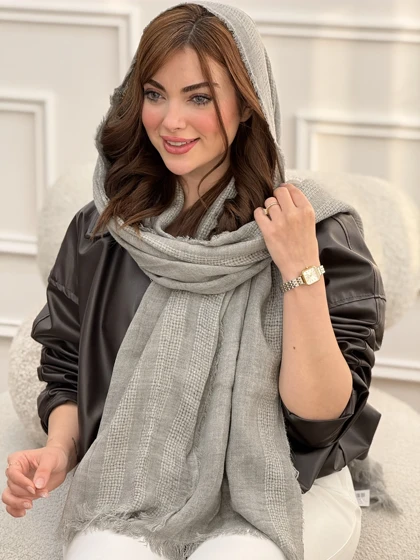 شال پاییزه حاشیه سه خط