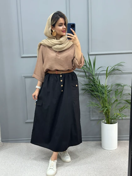 دامن لینن شاداب