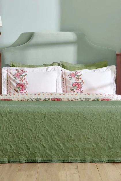 سرویس روتختی دو نفره Karaca مدل Home Everbloom پنبه - چندرنگ
