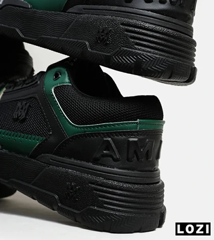 کفش کتانی مشکی سبز AMIRI MA2 Leather