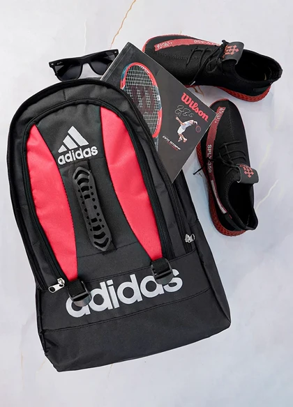 کوله پشتی مشکی قرمز Adidas مدل Ronix