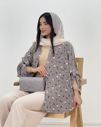 شومیز گل‌دار سلما(38)کد:5294