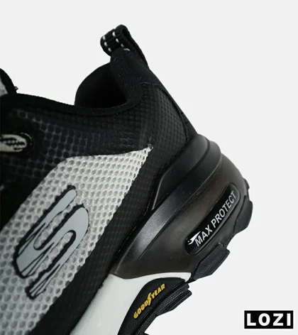 کفش کتانی طبی ورزشی سفید مشکی SKECHERS max protect مدل 7773