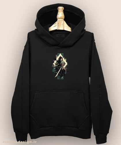 هودی مردانه و زنانه طرح اتک آن تایتان شخصیت ارن نیگر کد 928