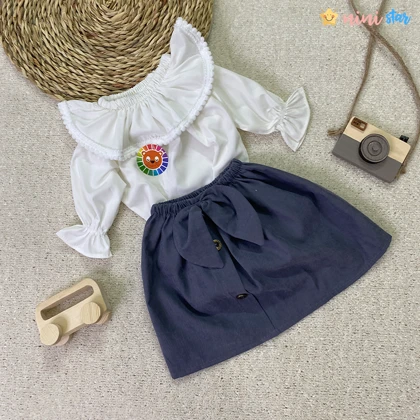 شومیز دامن دخترانه بوگاتی 2 تا 4 سال