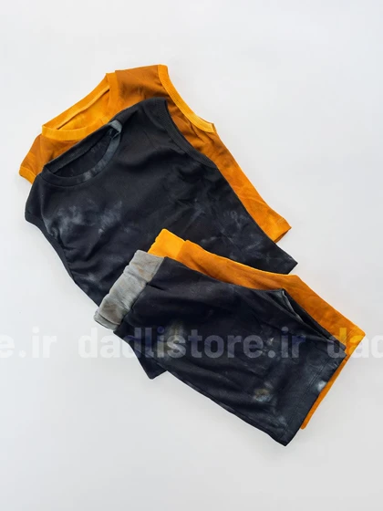 ست تاپ و شورتک کبریتی آبرنگی
