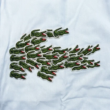 پیراهن طرح تمساح بزرگ برند Lacoste