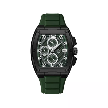 ساعت مچی نیوی فورس مردانه رابر سبز کرنوگراف NF8050-B.GN.GN