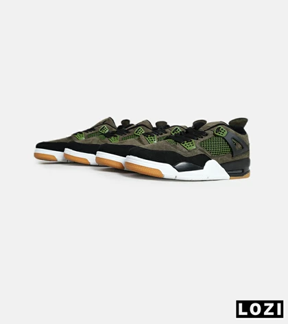 کتانی ساق‌دار بزرگ پا سبز مشکی Nike air jordan 4