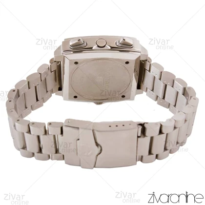 ساعت تگ هویر موناکو مردانه نقره ای صفحه آبی نارنجی 103999