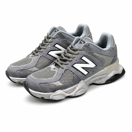 کفش کتانی مردانه بزرگ پا مدل نیوبالانس 9060 طوسی New Balance 9060
