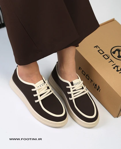 کفش کتانی زنانه gucci کد 556 MR NEW