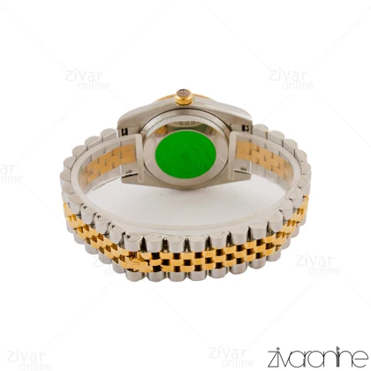 ساعت رولکس دیت جاست مردانه صفحه طلایی ایندکس خطی 105240