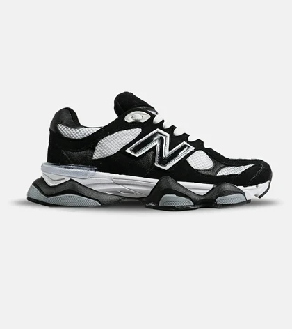 کفش کتانی مردانه و زنانه سفید مشکی NEW BALANCE 9060 مدل 7107