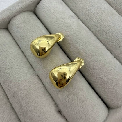 گوشواره مدل اشک در دو رنگ