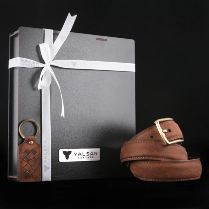 ست هدیه مردانه چرم یلسان مدل کایا کد NHL-SH-066