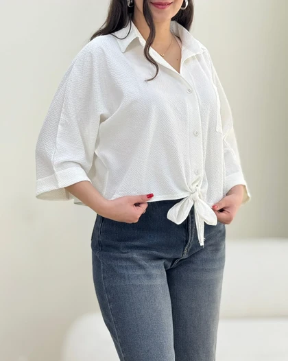 شومیز گره‌ای عسل