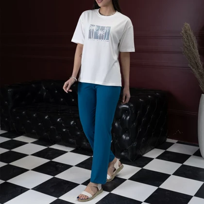 ست تیشرت و شلوار زنانه/ کد:6298