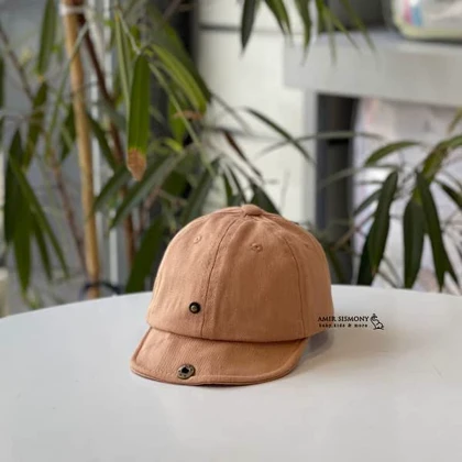 کلاه تابستانی بچگانه جلو دکمه دار