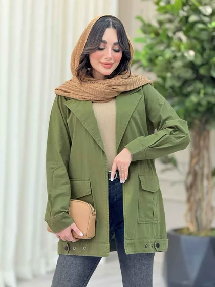 مانتو پایین پاگن دو جیب پاکتی