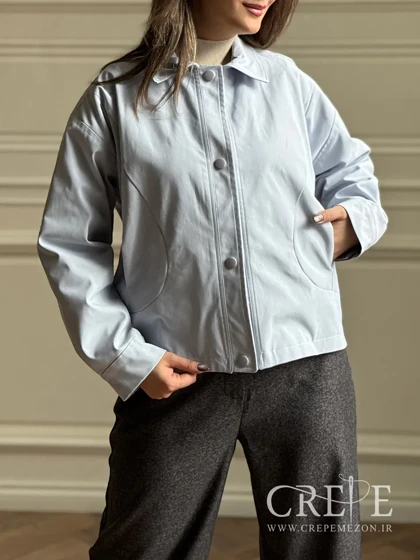 بارانی کوتاه جلو دکمه