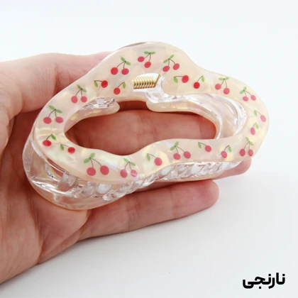 کلیپس دخترانه مدل موجی طرح گیلاس