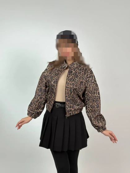 بامبر جکت پلنگی کد 40209