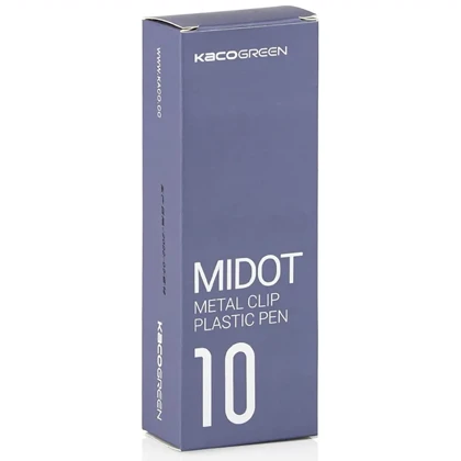 خودکار ژله ای مشکی کاکو KACO مدل k1025 با نوک 0.5 میلی متری 10 عددی