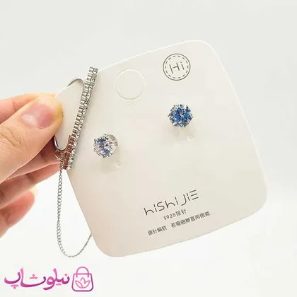 گوشواره دخترانه نامتقارن آویزدار