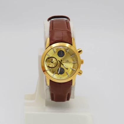 ساعت مچی زنانه الگانس Elegance با بند چرم و سبک 3موتوره