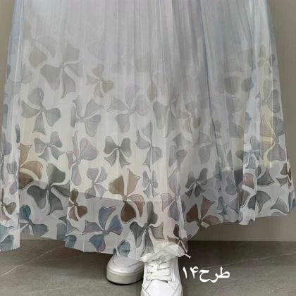 دامن دورو طرح دار