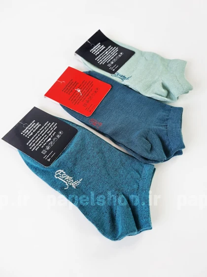 جوراب مچی نخ پنبه رنگی