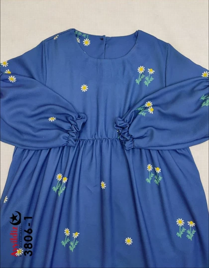 مانتو / کفتان زنانه شیک سایز بزرگ مدل کد 3806