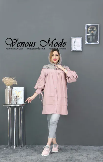مانتو عروسکی آستین بنددار