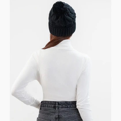 پلیور بافت یقه اسکی اسلیم فیت زنانه - 71251352