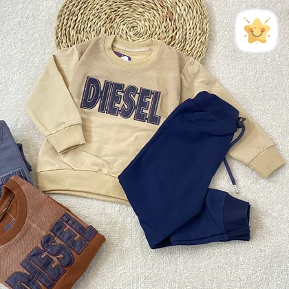 بلوز شلوار پسرانه جنس پنبه مدل DISEL مناسب 1 تا 8 سال