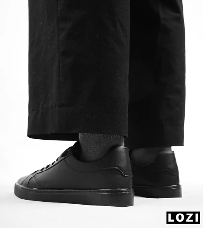 کفش کتانی مردانه مشکی BERSHKA