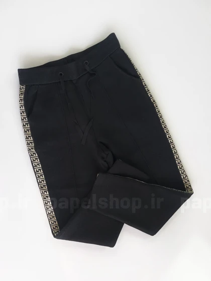 شلوار فوتر با نواردوزی