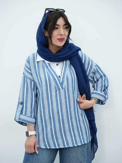 تونیک یقه سفید مدل پریماه کد 50326
