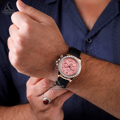 ساعت دیتونا صفحه صورتی Rolex Cosmograph Daytona 40PD