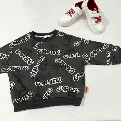 بلوز بچه گانه طرح گارفیلد دورس کبریتی خارجی