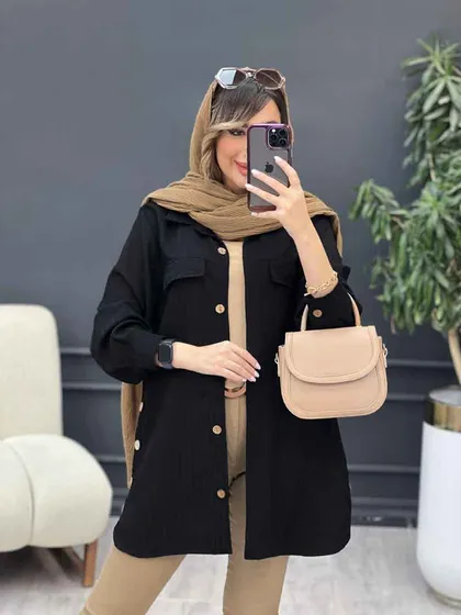 مانتو بغل سه دکمه آیلار