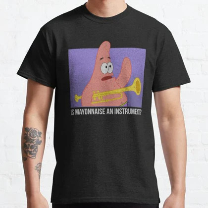تیشرت Spongebob | تیشرت باب اسفنجی طرح Patrick Is Mayonnaise کد 118045