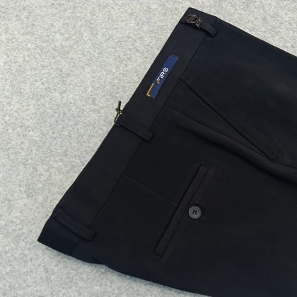 شلوار پارچه ایی مشکی مردانه - پارچه وارداتی جکوار کشی