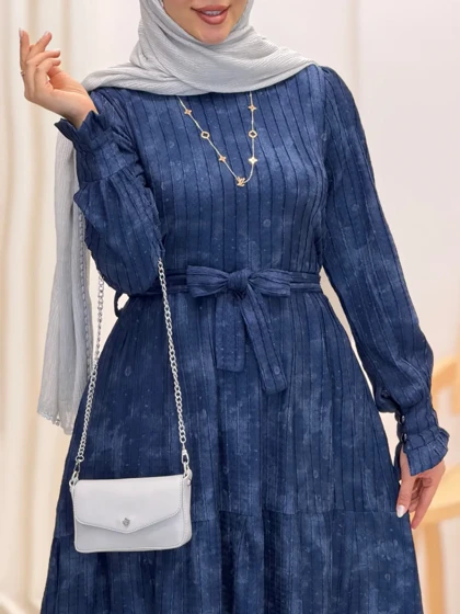 4261-پیراهن بلند گلاب