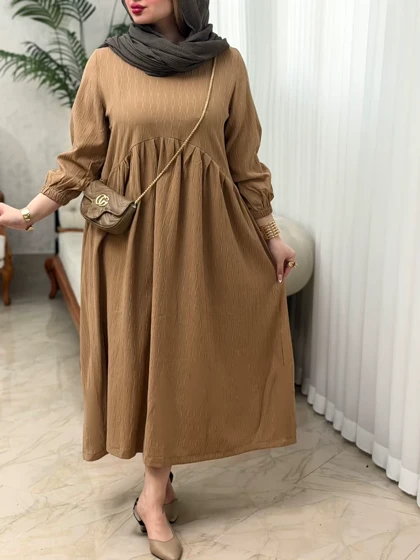 پیراهن آیوا چین‌دار 3733