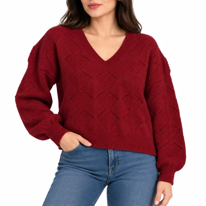 بافت یقه هفت زنانه فلاویا Flavia کد W1314930KN