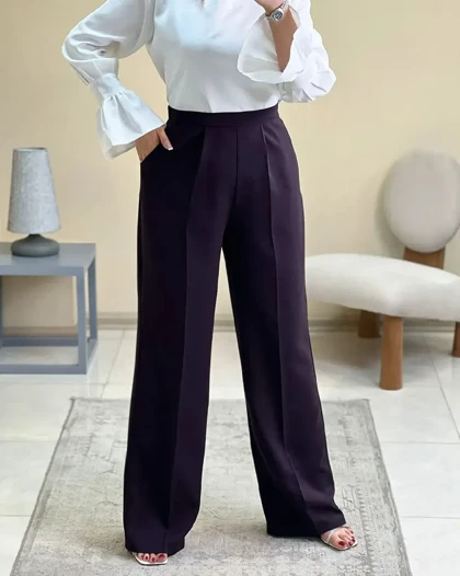 شلوار بگ کرپ کد 30136