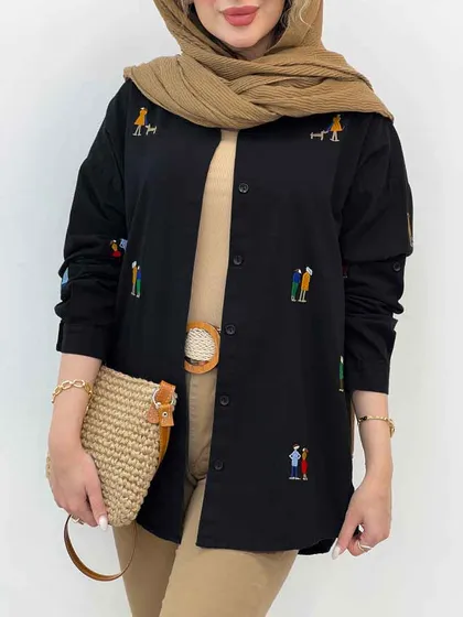مانتو گلدوزی کارولین